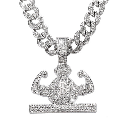 Hot Sale Hip-hop Street Hercules Purse Necklace